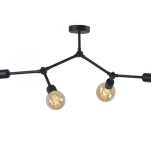 Nowodvorski plafondlamp Twig - 4 lichts - 79 x 54 cm - zwart
