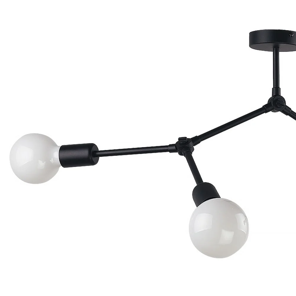 Nowodvorski plafondlamp Twig - 4 lichts - 79 x 54 cm - zwart