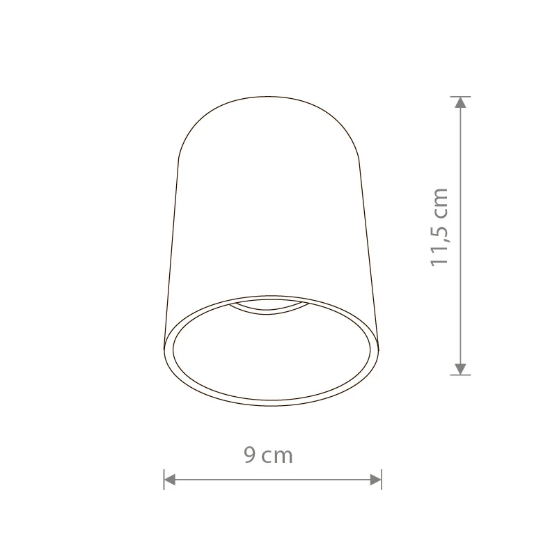Nowodvorski spot Eye - 1 lichts - 9 x 11.5 cm - wit