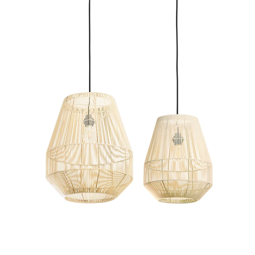 Originalhome lampenkap gerecycled Lampion no 3 - naturel - S