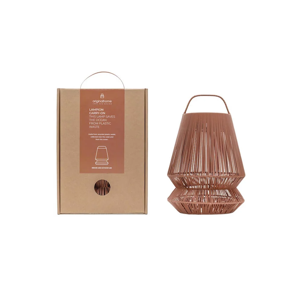 Originalhome solar lampion Carry On - terracotta