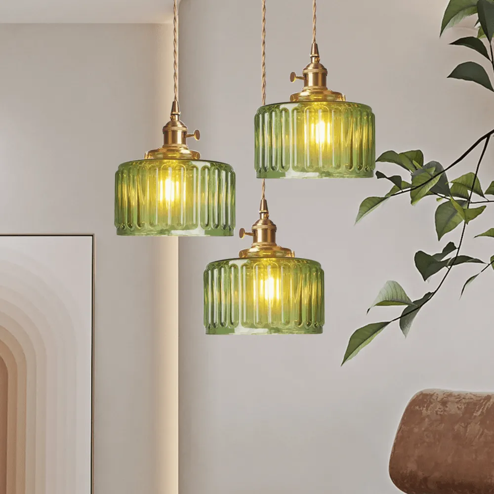 Ottilia Elegantie Hanglamp - Verstelbare Vintage Glazen Chique