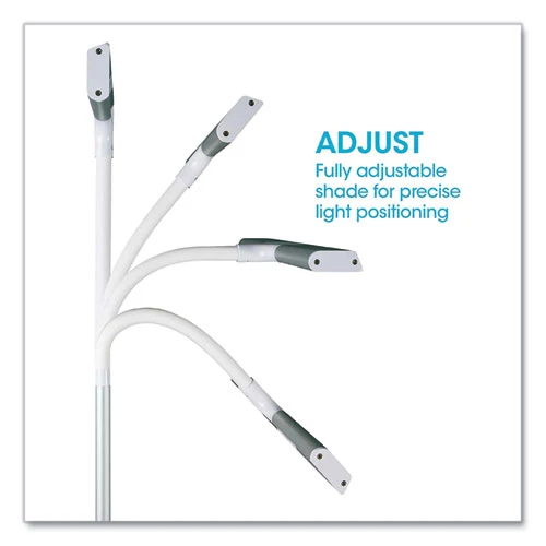 OttLite Wellness Series Perform Led Clamp Lamp Three Color Modes 16" To 24.75" High White OttLite®