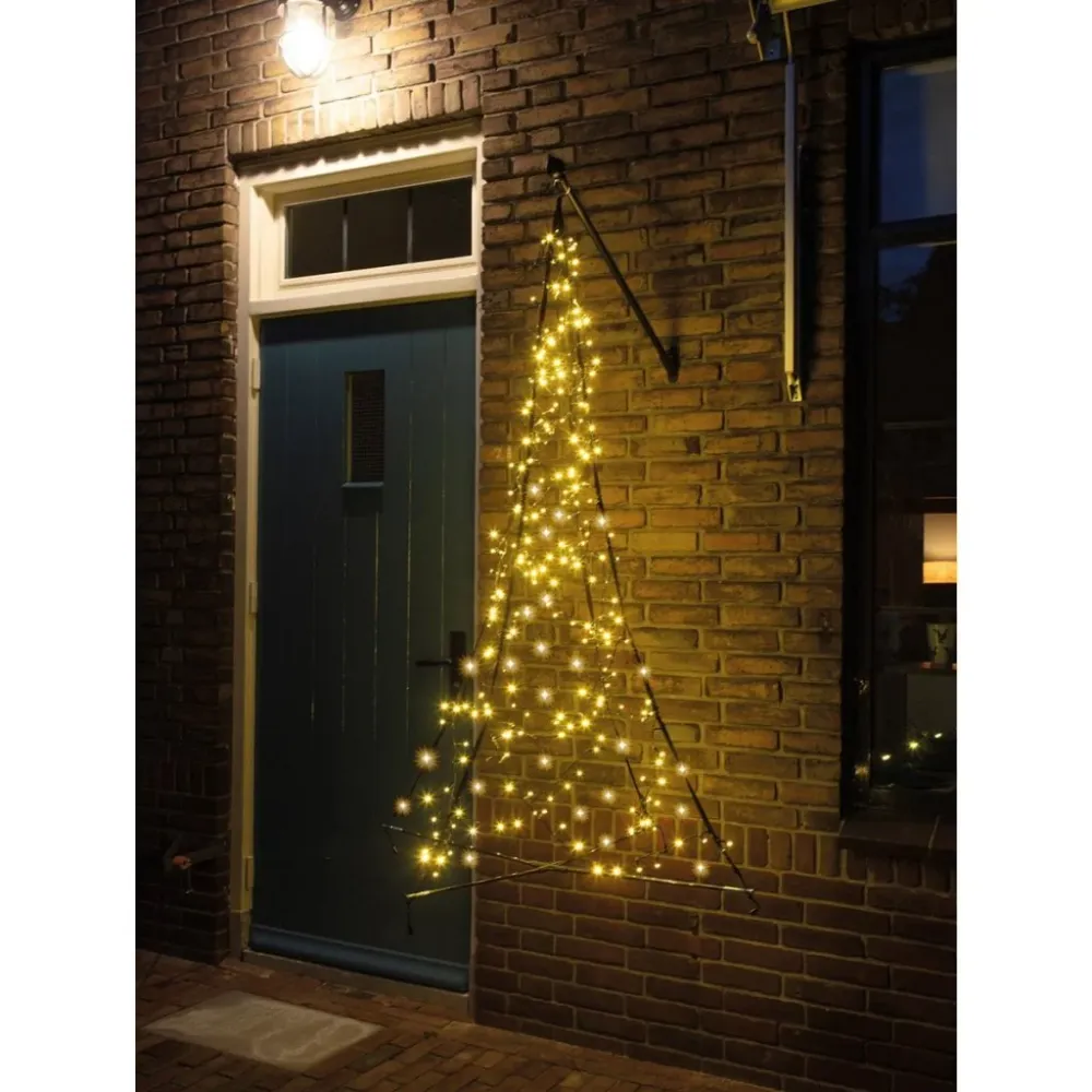 Overige Merken Fairybell Hangende Led Kerstboom 150 Cm 240 Leds Warm Wit Licht Zwart