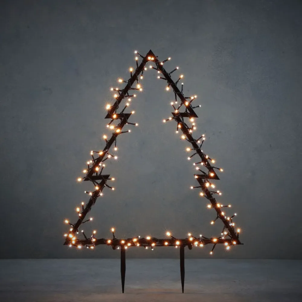 Overige Merken Luca Lighting Tuin Decoratie Led Boom 175 Leds 53X1X75 Cm Warm Wit Zwart