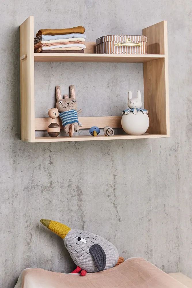OYOY Living Design - Nachtlampje Konijn - Gebroken Wit - Blauw
