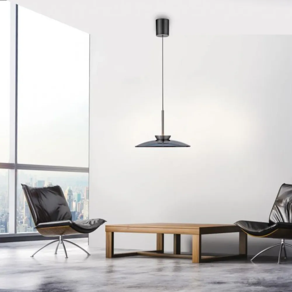 Neuhaus PURE hanglamp E-Moon - 1 lichts - 50 x 240 cm - grijs Paul Neuhaus