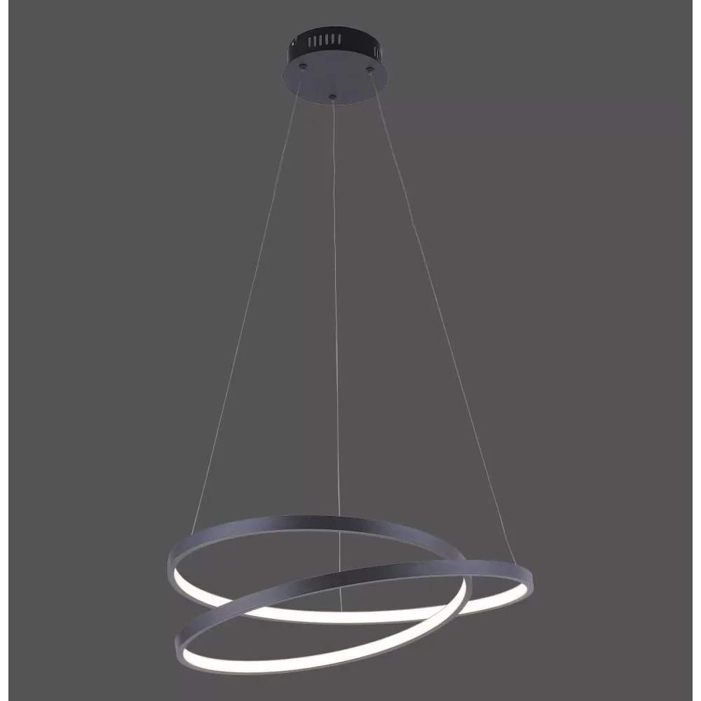 Paul Neuhaus hanglamp Rowan - 1 lichts - 55 x 130 cm - zwart