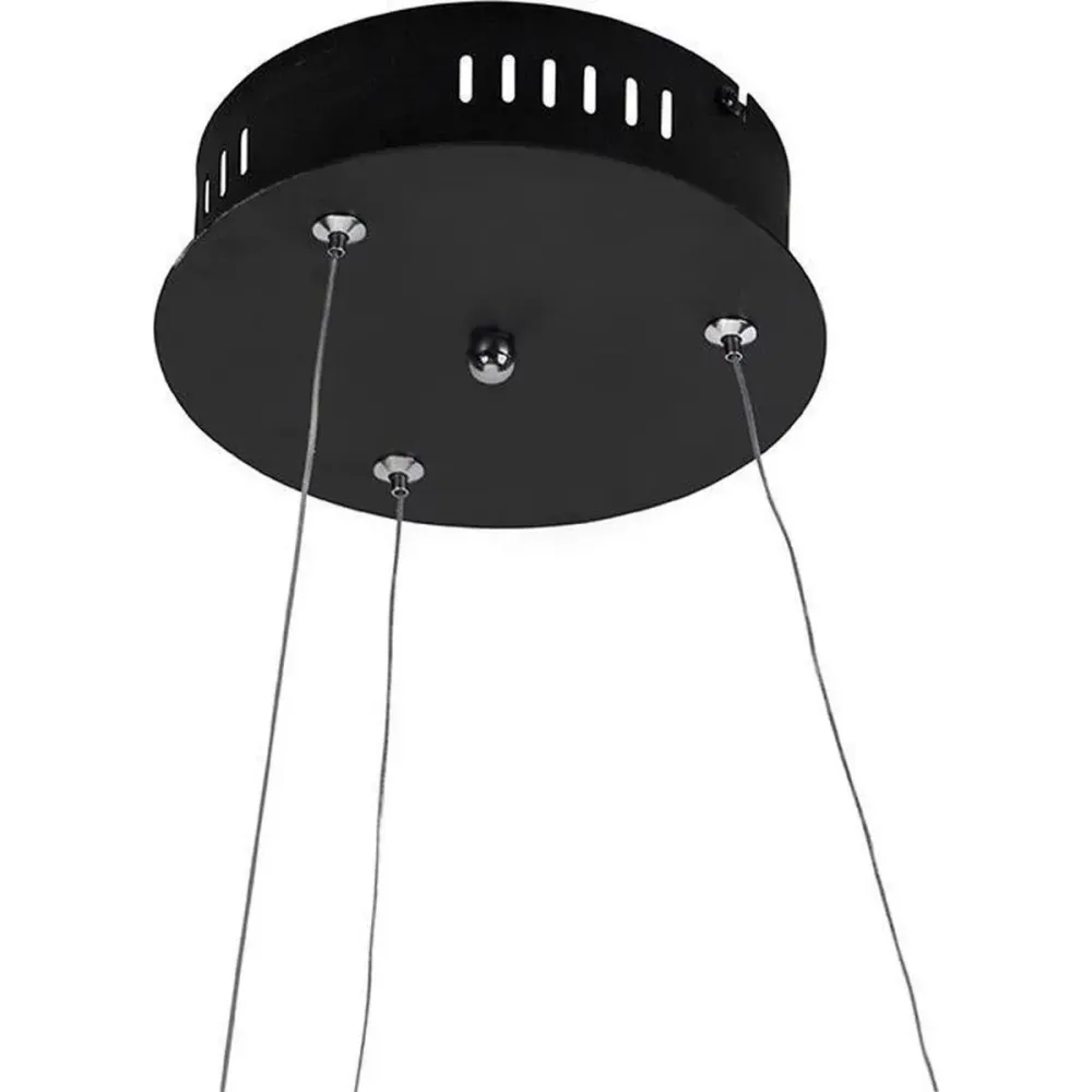 Paul Neuhaus hanglamp Rowan - 1 lichts - 55 x 130 cm - zwart