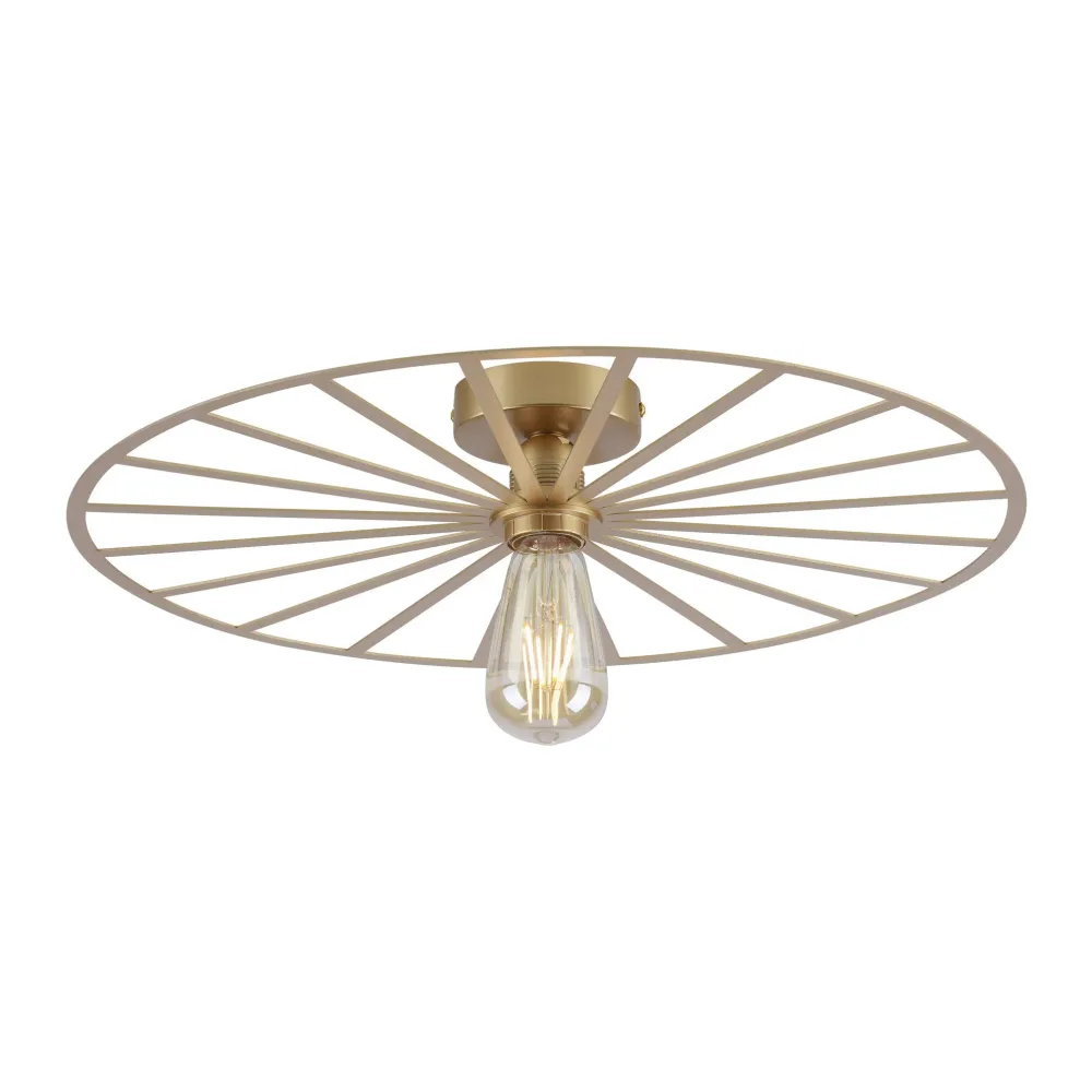Paul Neuhaus plafondlamp Isabella - 1 lichts - 50 x 8.5 cm - goud