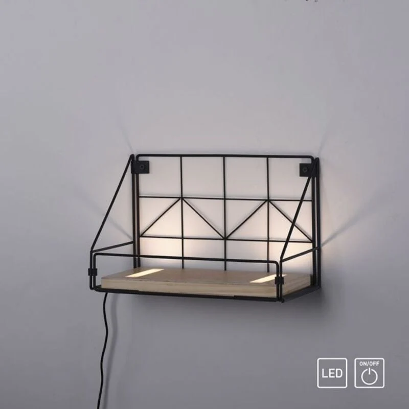 Paul Neuhaus wandlamp LED - 2 lichts - 15 x 20 cm - bruin