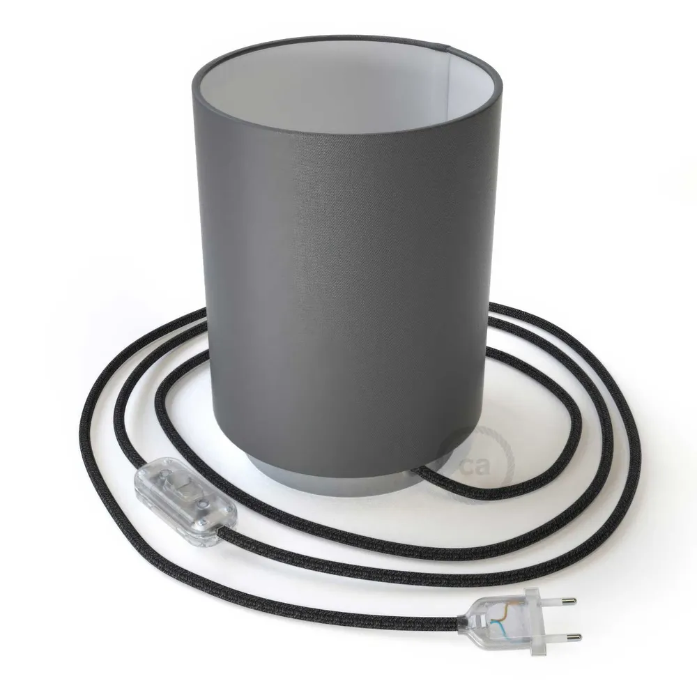 Posaluce metalen voet met Cilindro-lampenkap - Electra Pinguino