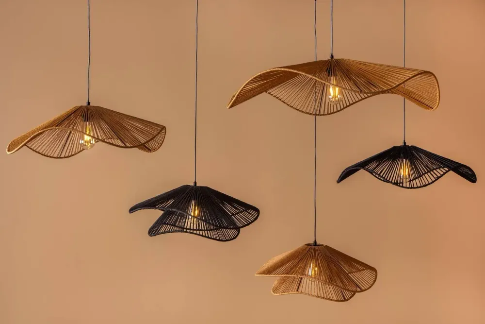 Hanglamp Sombra Double jute Present Time