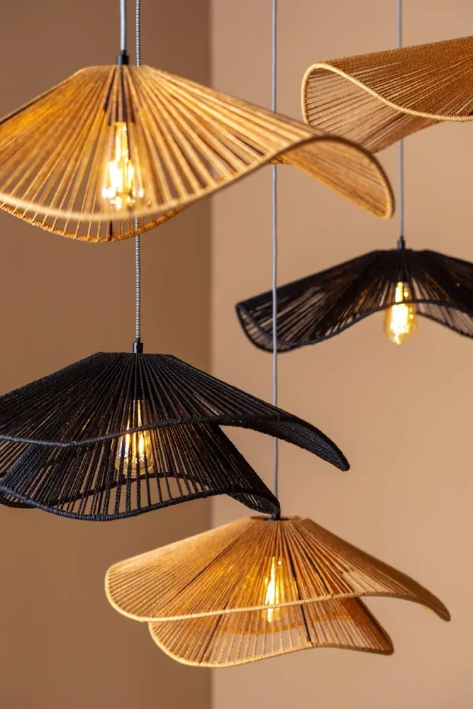 Hanglamp Sombra Double jute Present Time