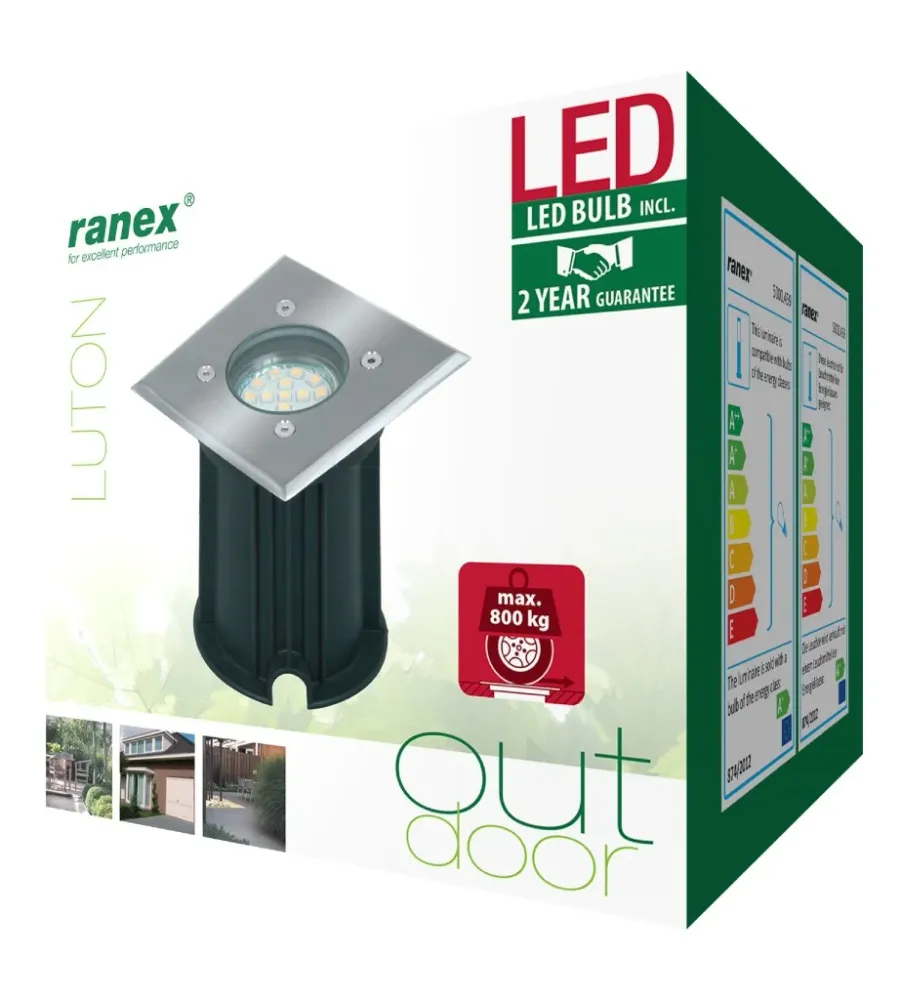 Ranex Ra-0158620 Led Grond Spot 3 W 230 Lm 3000 K
