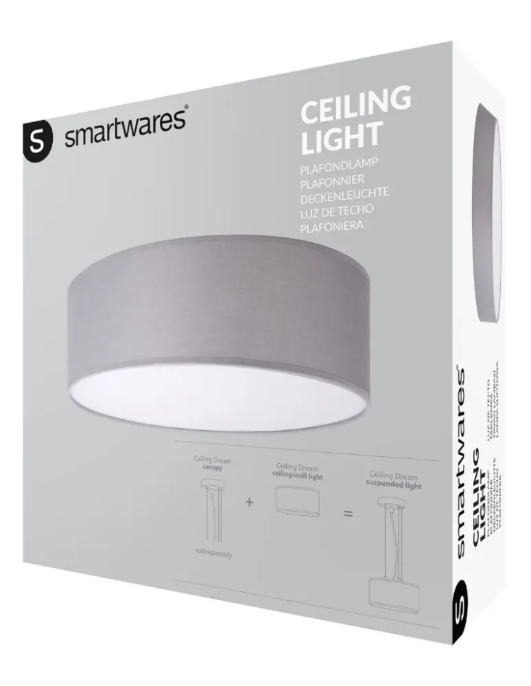 Ranex Ra-1000465 Mia Led Plafond Lamp 30Cm Grijs