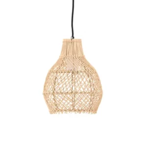 Rebellenclub Hanglamp Glen Naturel - rattan - Ø 20 cm