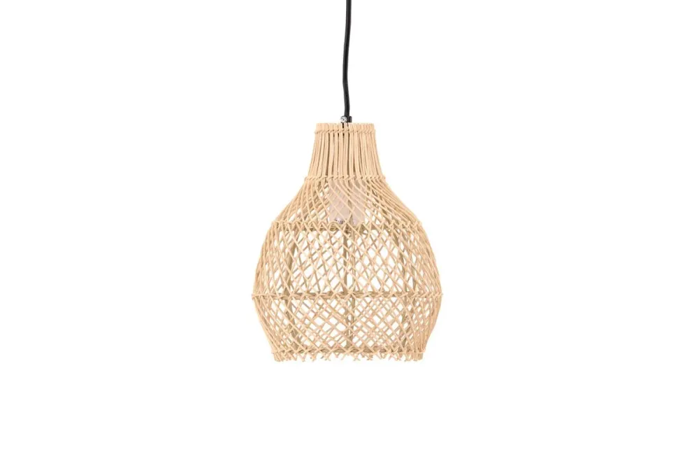 Rebellenclub Hanglamp Glen Naturel - rattan - Ø 20 cm