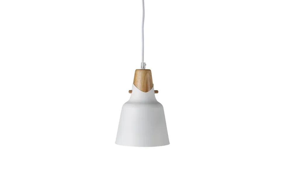 Rebellenclub Hanglamp Morrin - wit - Ø 16 cm