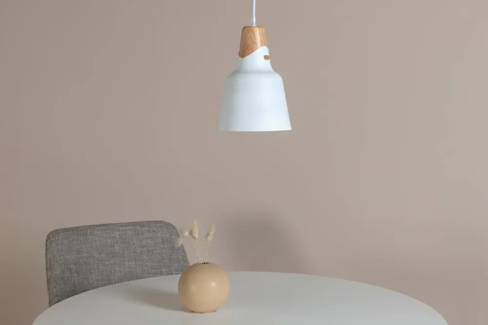 Rebellenclub Hanglamp Morrin - wit - Ø 16 cm