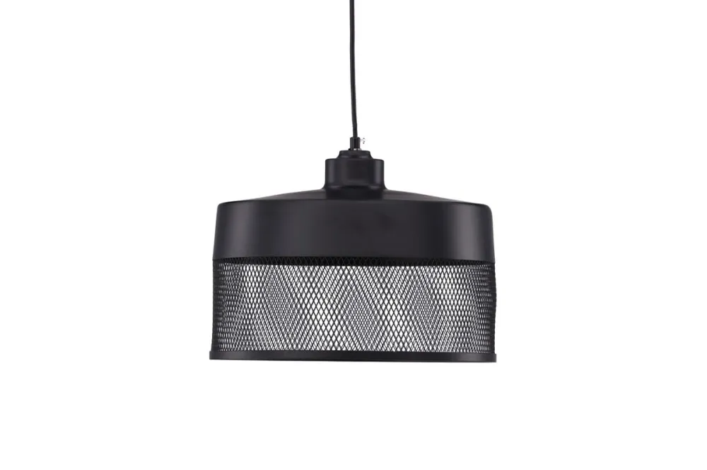 Rebellenclub Hanglamp Prato - zwart - Ø 33 cm