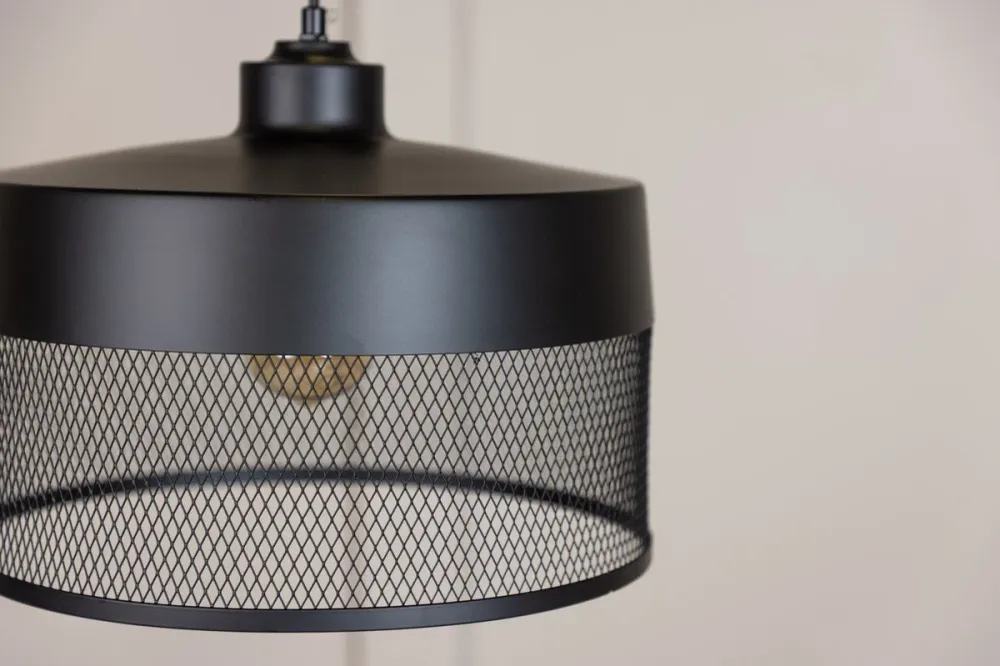 Rebellenclub Hanglamp Prato - zwart - Ø 33 cm