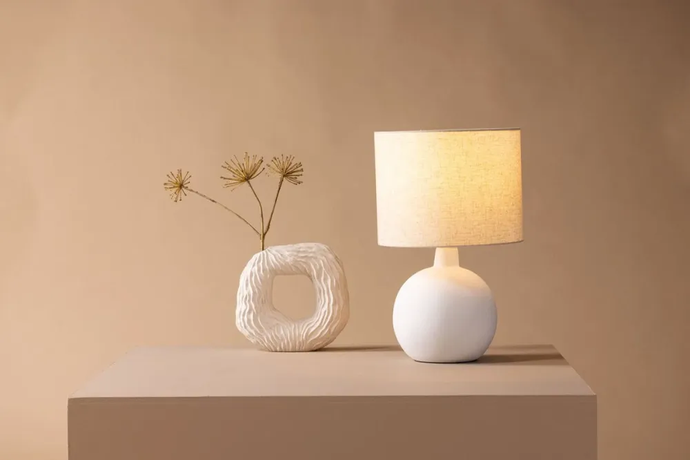 Rebellenclub Tafellamp Carmina - beige