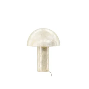 Rebellenclub Tafellamp Laurino - beige - Ø 12 cm