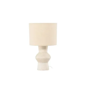 Rebellenclub Tafellamp Solea - beige - Ø 18 cm