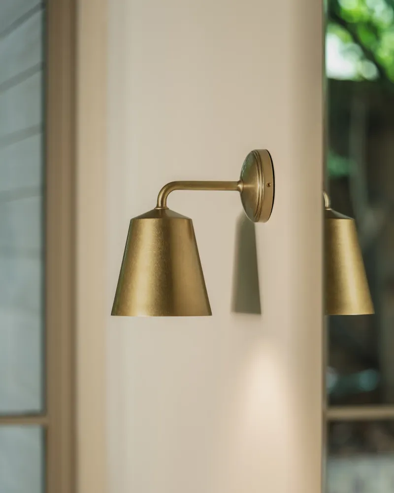 Richmond Kleine Wandlamp - Antiek Messing