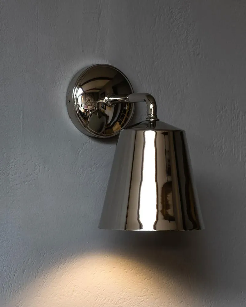 Richmond Medium Wandlamp - Gepolijst Nikkel