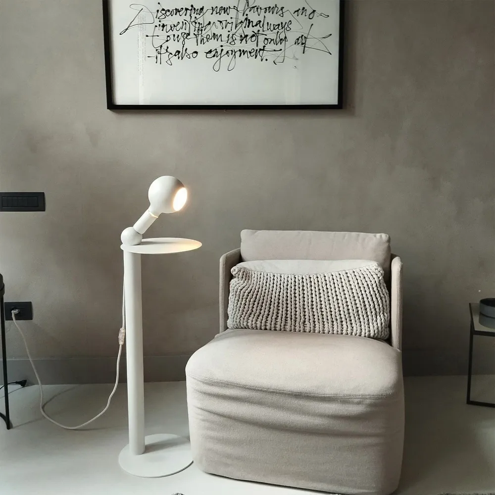 Rocco - Staande lamp met Lichtbron Camo - Wit
