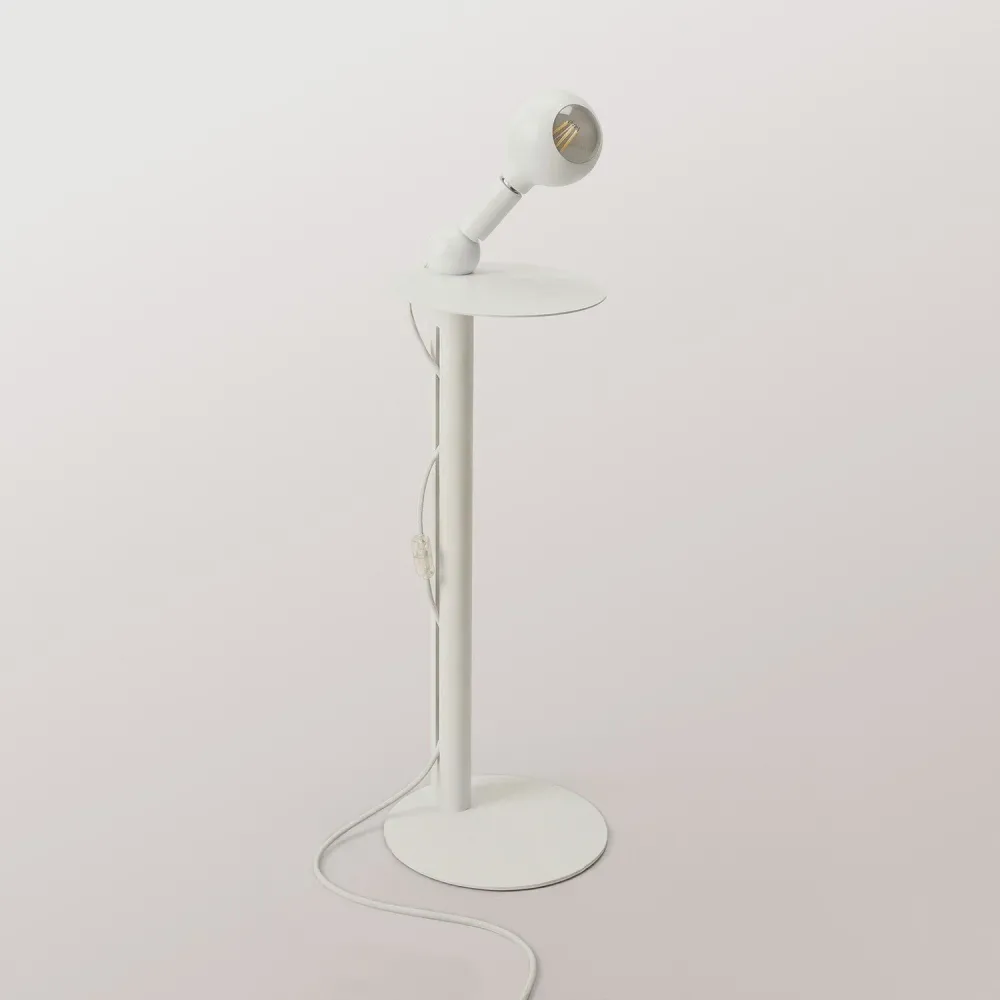 Rocco - Staande lamp met Lichtbron Camo - Wit