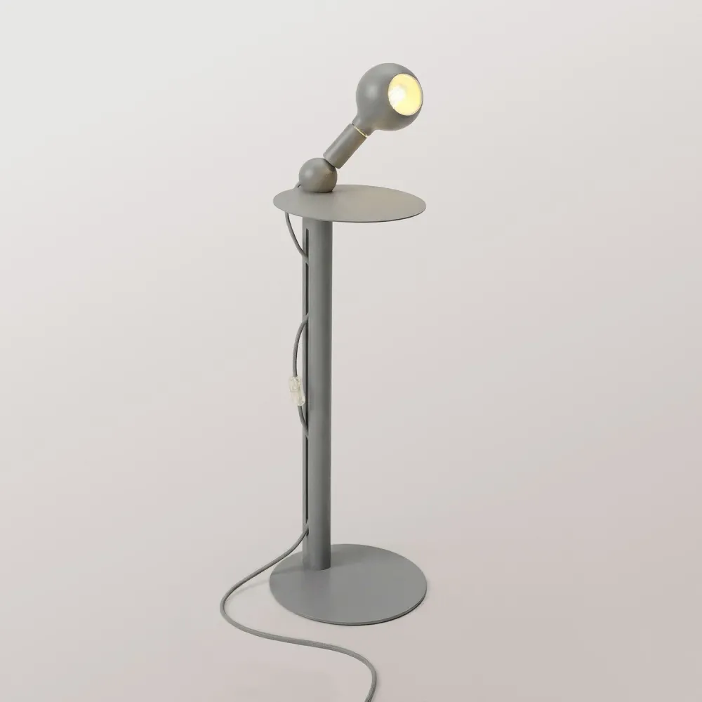 Rocco - Vloerlamp met Camo Lichtbron - Grijs