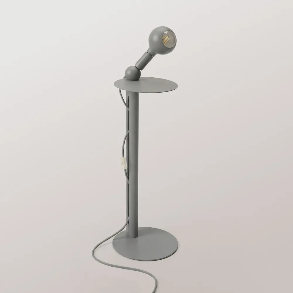 Rocco - Vloerlamp met Camo Lichtbron - Grijs