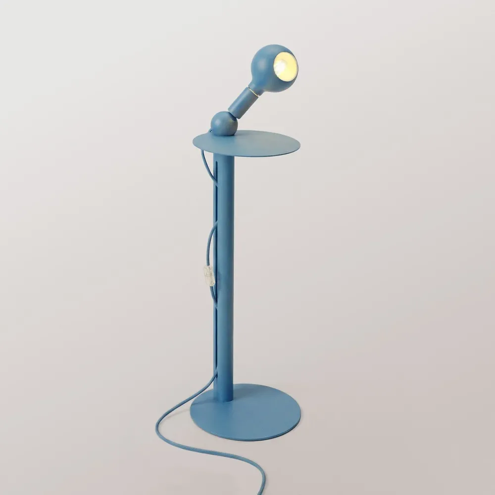 Rocco - Vloerlamp met Camo-lichtbron - Blauw