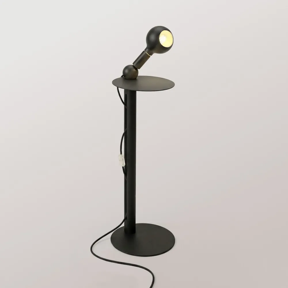 Rocco - Vloerlamp met Lichtbron Camo - Zwart