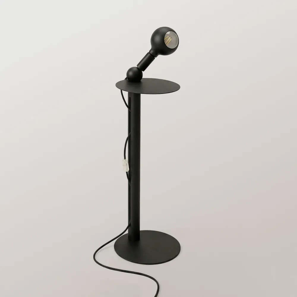 Rocco - Vloerlamp met Lichtbron Camo - Zwart