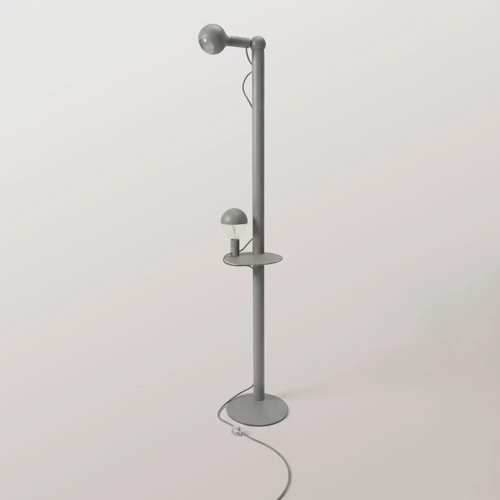 Rocco XXL - Vloerlamp met lichtbron Maria en Camo - Grijs