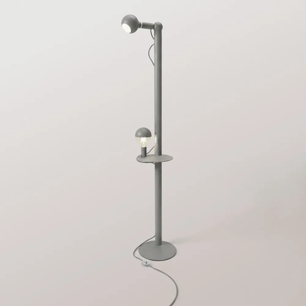 Rocco XXL - Vloerlamp met lichtbron Maria en Camo - Grijs