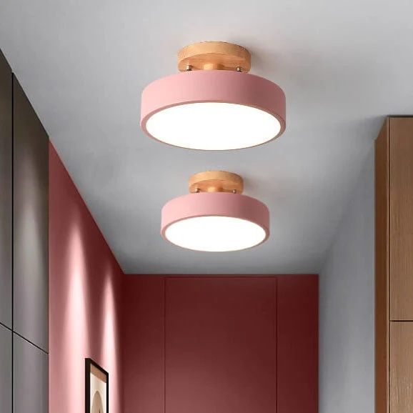 Ronde LED Plafondlamp voor Binnen met Semi-Flush Mount