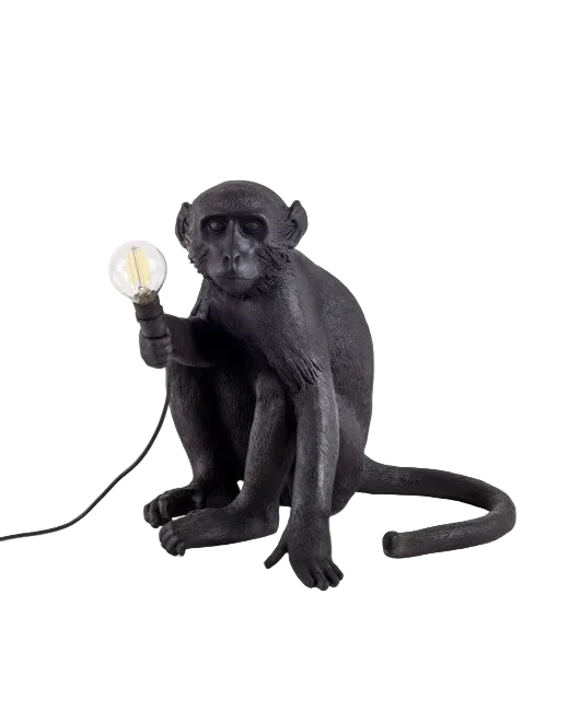 Seletti Aaplamp Sitting zwart
