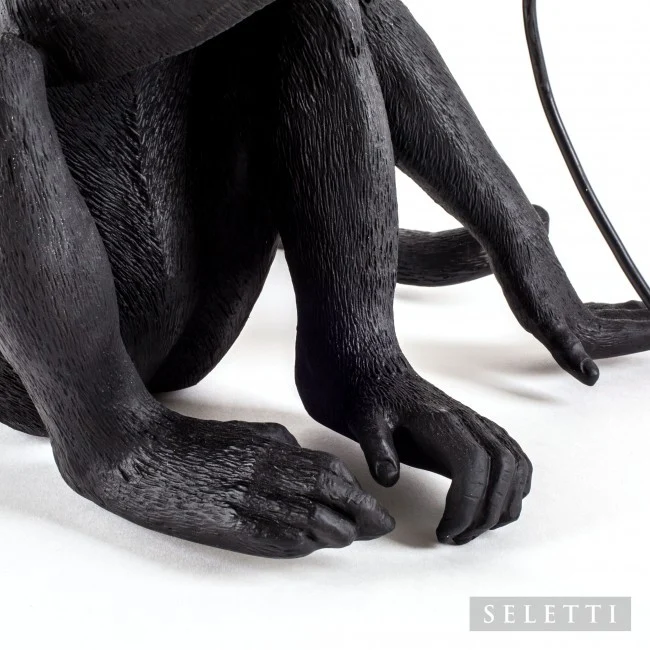 Seletti Aaplamp Sitting zwart