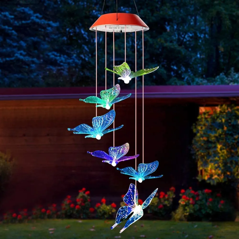 Flutterlights - Decoratieve Zonne-lampen met Vlinderpatronen Selzar