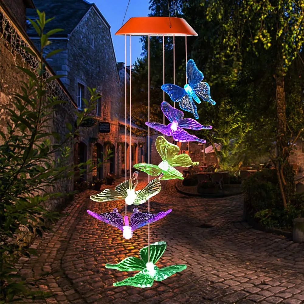 Flutterlights - Decoratieve Zonne-lampen met Vlinderpatronen Selzar