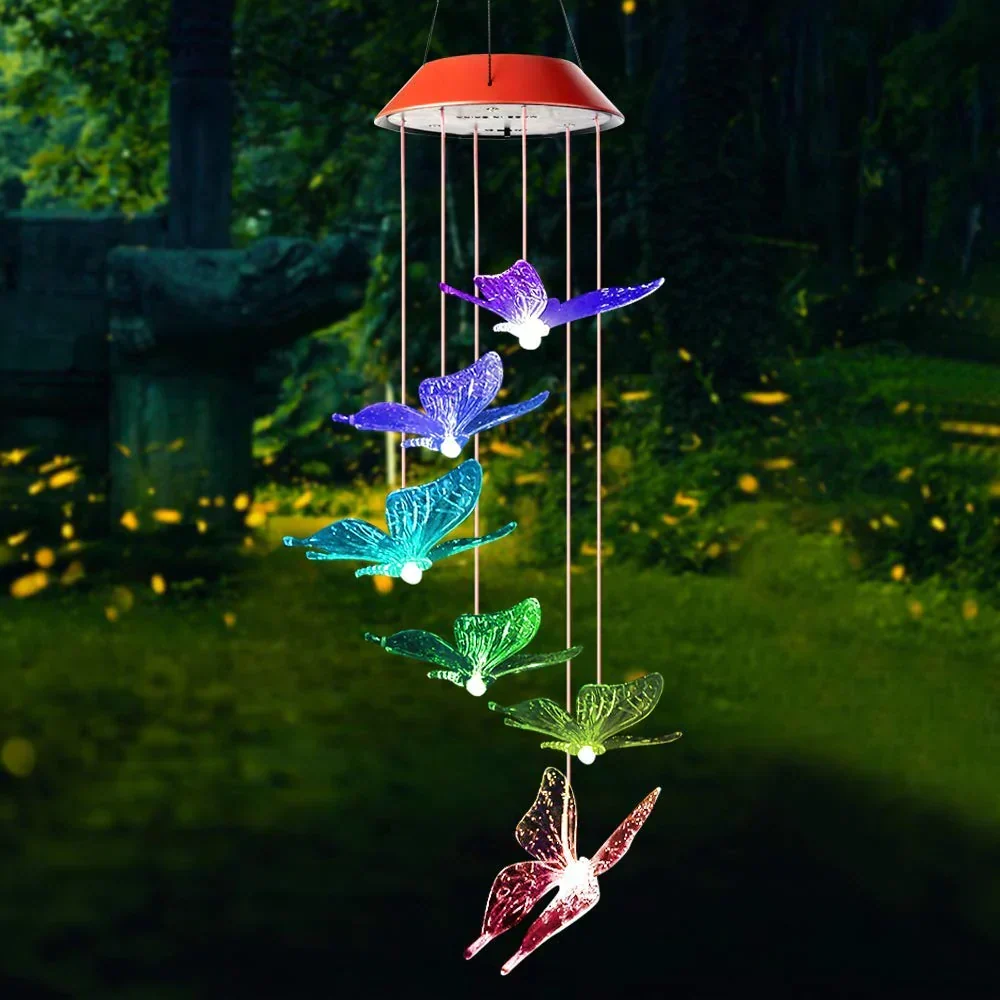 Flutterlights - Decoratieve Zonne-lampen met Vlinderpatronen Selzar