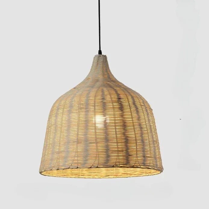 Hanglamp van Rotan en Bamboe voor de Keuken Selzar