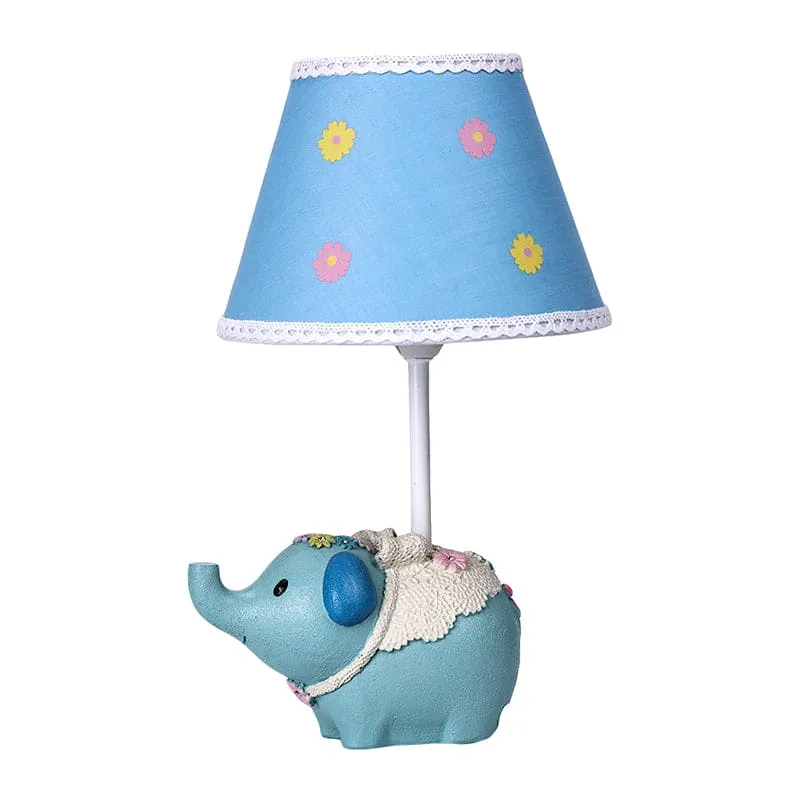 LuminElephant - Tafellamp met bloemenpatroon en olifantenbasis Selzar