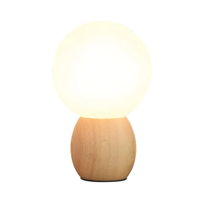 LumiOrb - Orbs Nachtkastje Lamp met Houten Voetstuk Selzar