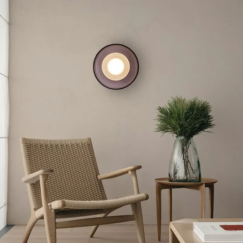 NovaNimbus - Ronde Glazen Wandlamp Selzar